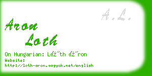 aron loth business card